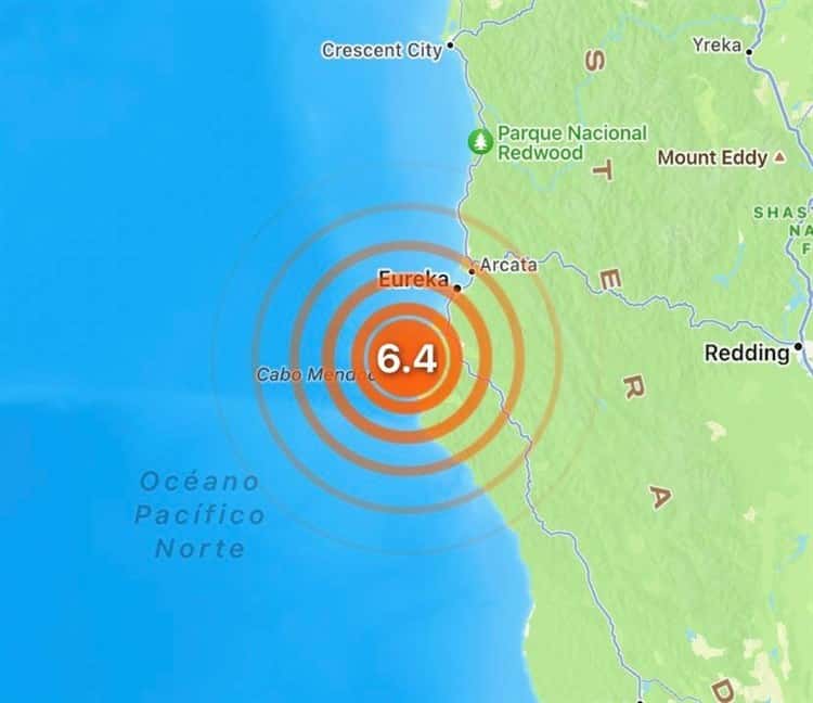 Sismo de 6.4 sacude California; reportan diversas afectaciones