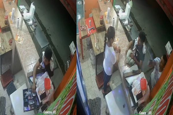 Sujetos se hacen pasar por clientes y asaltan taquería en Veracruz (+Video)