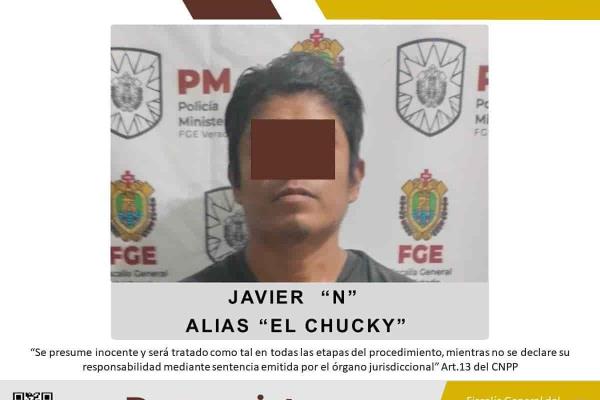 FGE; vinculo a proceso a El Chuky, detenido en Coacotla, por homicidio y lesiones dolosas