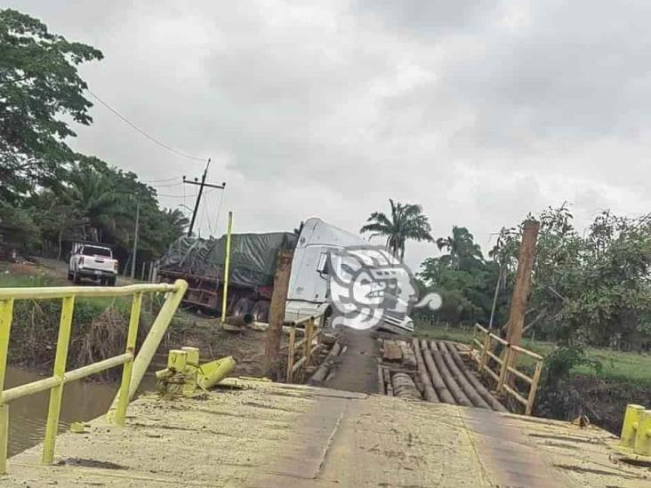 Paso alterno sigue siendo un peligro en Las Choapas