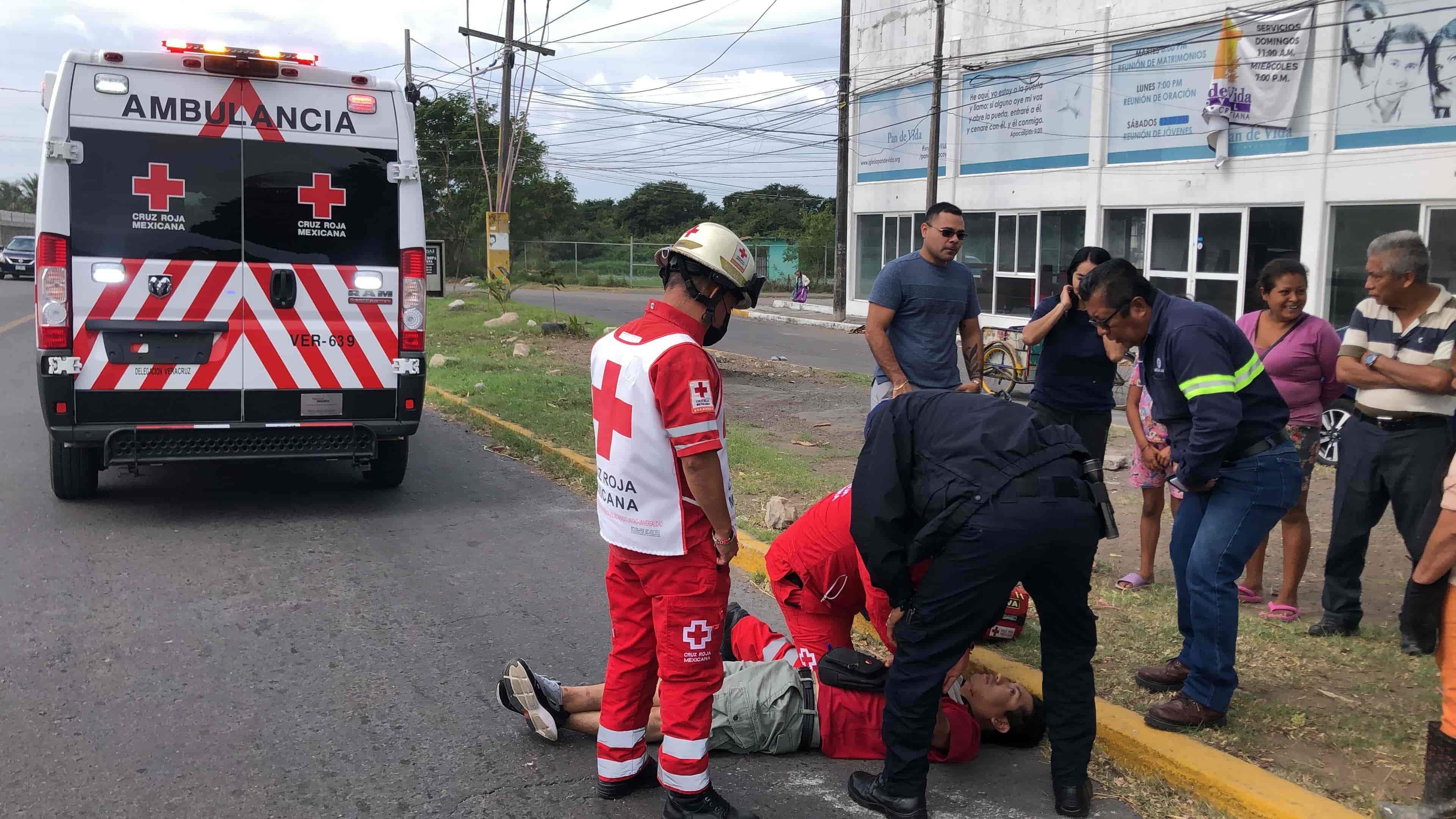 Peatón atropellado por coche de compañía de cable en Veracruz(+Video)