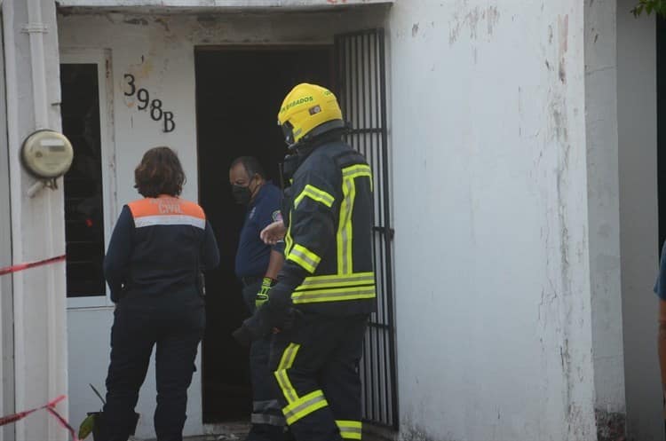 Se incendia vivienda en el fraccionamiento Hípico en Boca del Río(+Video)