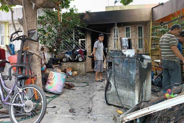 Previo a Navidad, pierden su casa en voraz incendio en Veracruz