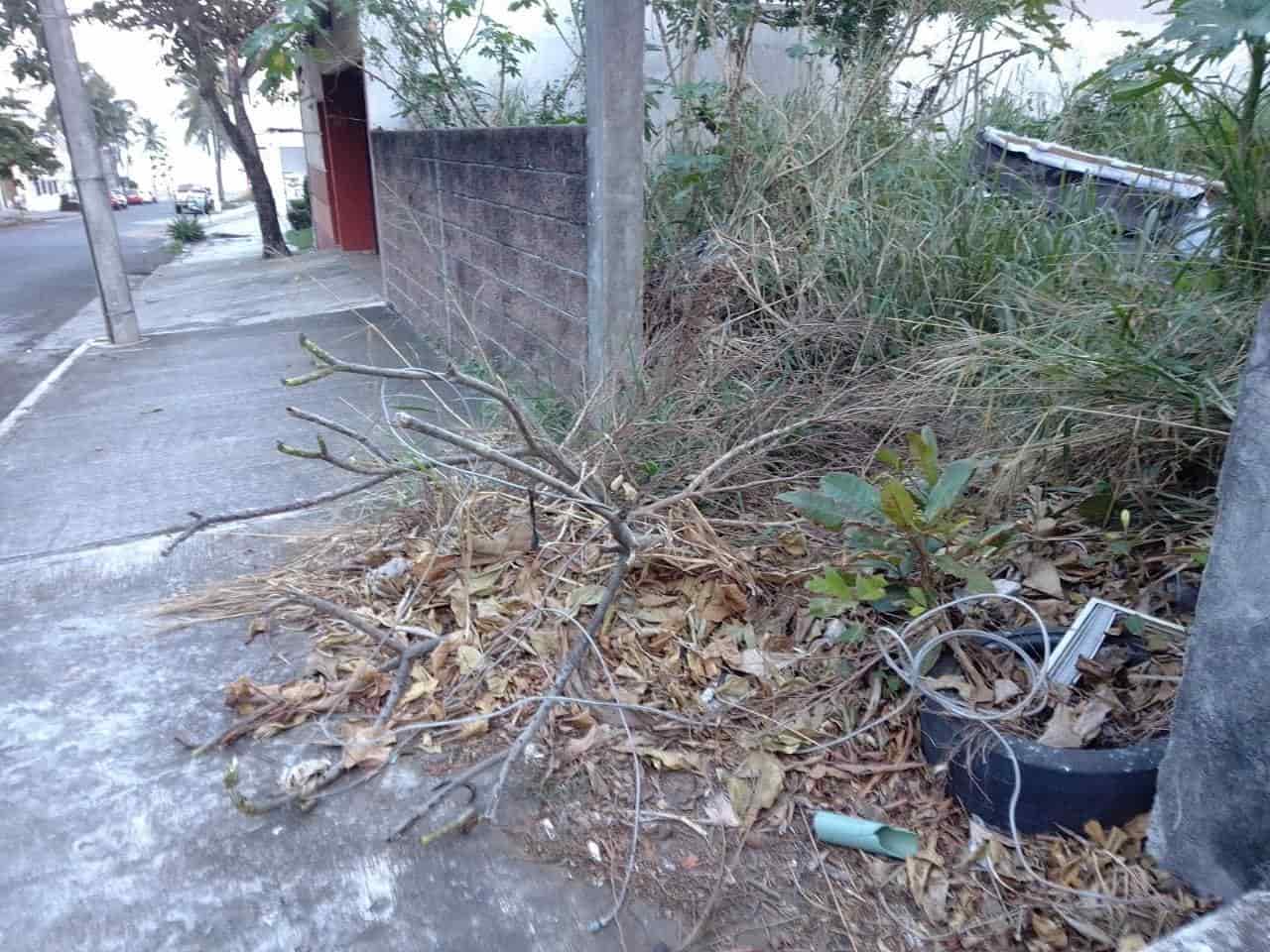 Basura, chatarra y terreno abandonado afecta en Boca del Río