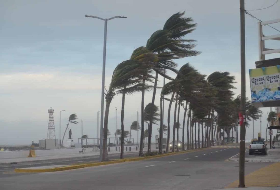 Viento del norte alcanzará rachas de 60 km/h este día en Veracruz