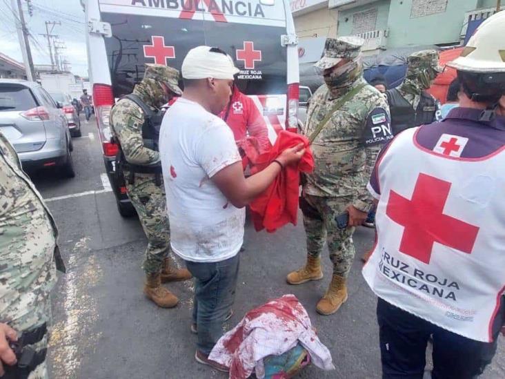 Por pedir su cambio, termina golpeado en el Centro de Veracruz