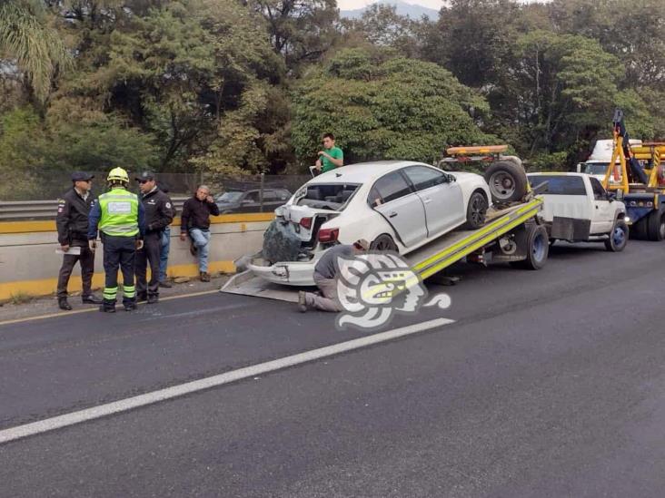 Se registra carambola en autopista Nogales-Orizaba