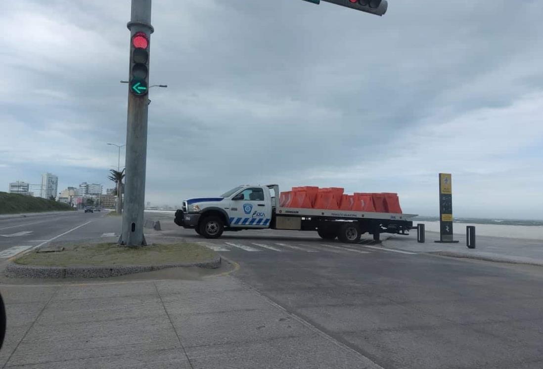 Cerrado a la circulación el bulevar Manuel Ávila Camacho, en Boca del Río