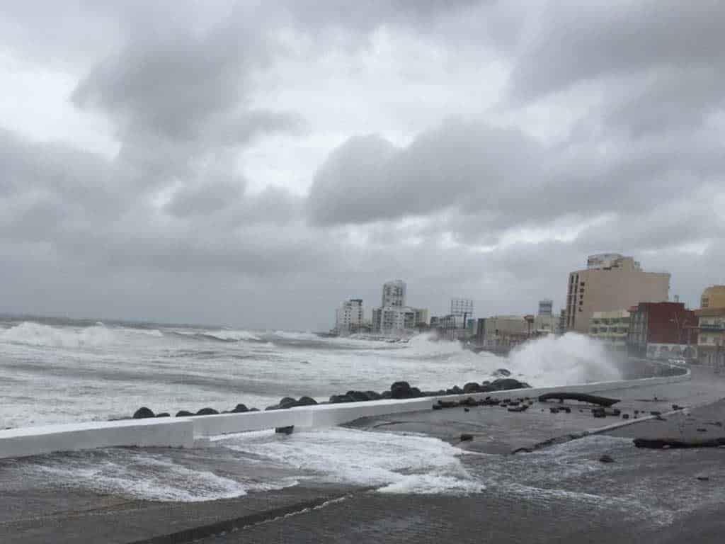 Frente frío 19 afecta a 7 municipios en Veracruz