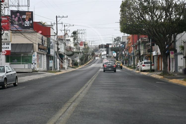 Navidad en Xalapa: calles vacías, sin tráfico y frío abrasador