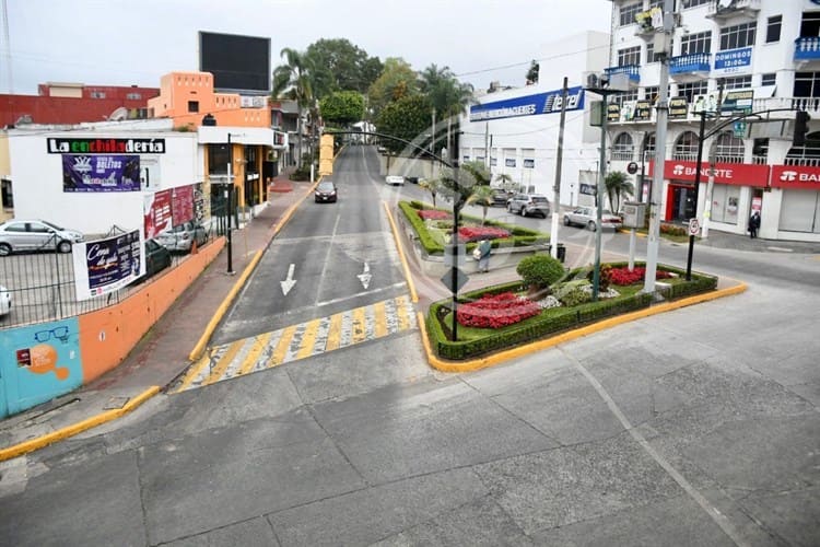 Navidad en Xalapa: calles vacías, sin tráfico y frío abrasador