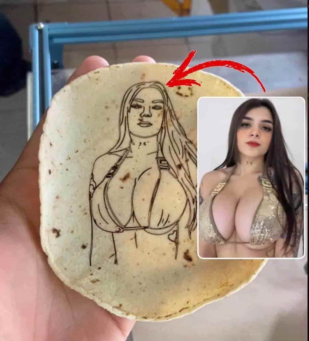 Negocio en Veracruz hace tortillas con la imagen de Karely Ruiz y se vuelve viral (+Fotos)