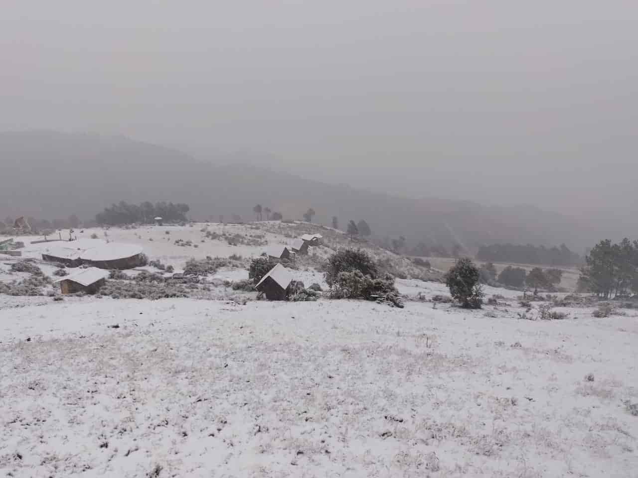 Se congela La Perla en Veracruz con temperaturas bajo cero