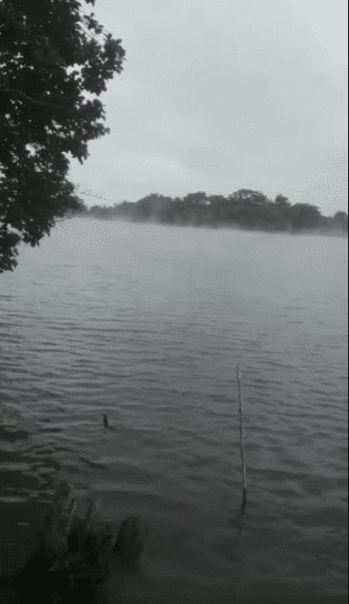 Por frente frío, se evapora río en el norte de Veracruz (+Video)