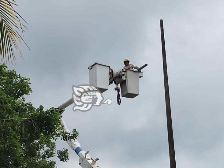 ¡Terminó el calvario! Habitantes de Moloacán ya tienen luz