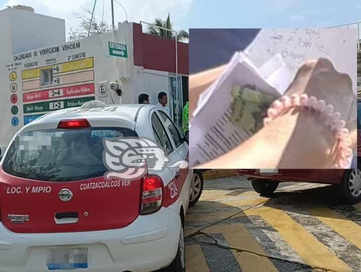 En redes sociales, exhiben posible corrupción en verificentro de Coatzacoalcos