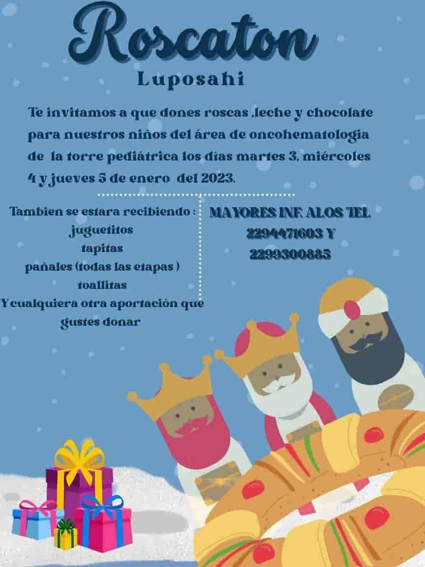 Llaman a contribuir con el Roscatón a beneficio de niños del Hospital Infantil de Veracruz