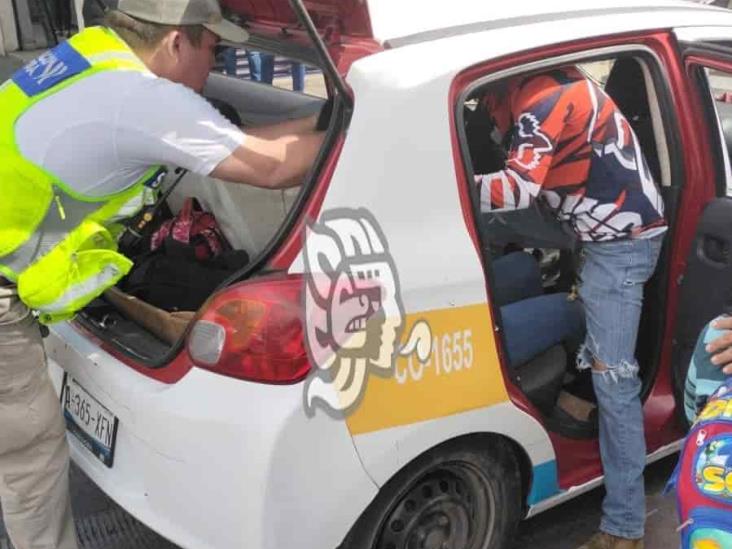 Se registra accidente en el centro de Córdoba; una mujer herida