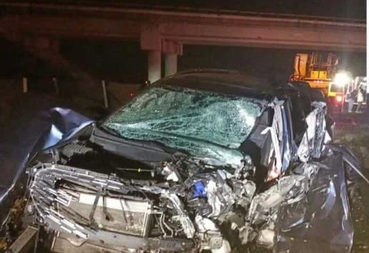 Conductor provoca choque y deja prensados a automovilistas en Puente Nacional