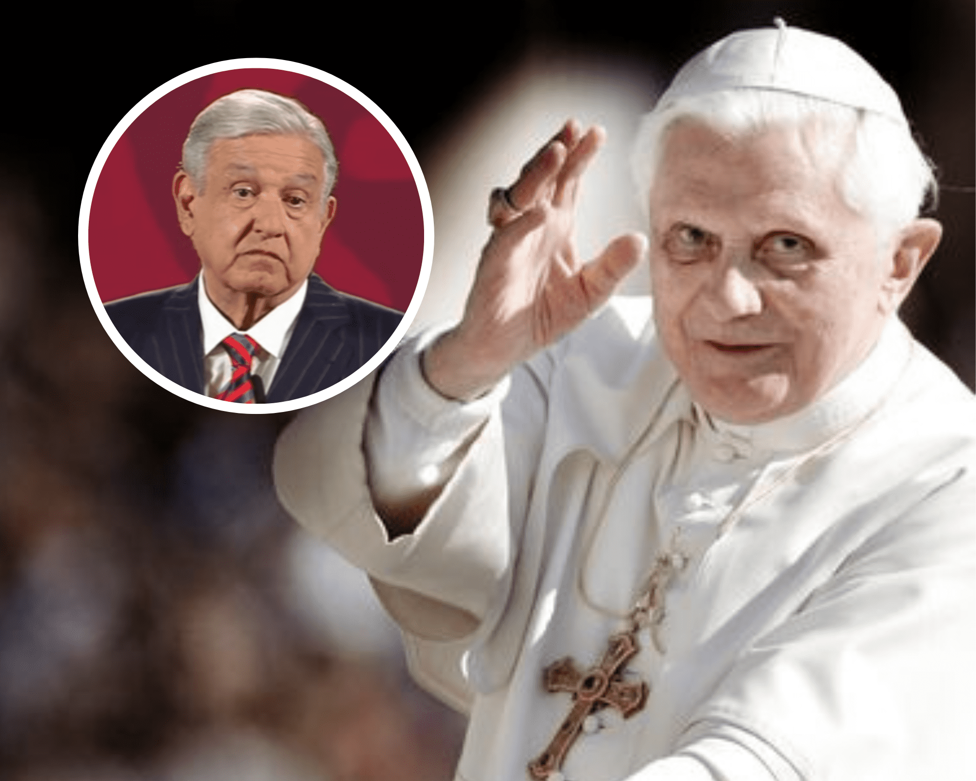 AMLO lamenta fallecimiento del papa en retiro, Benedicto XVI