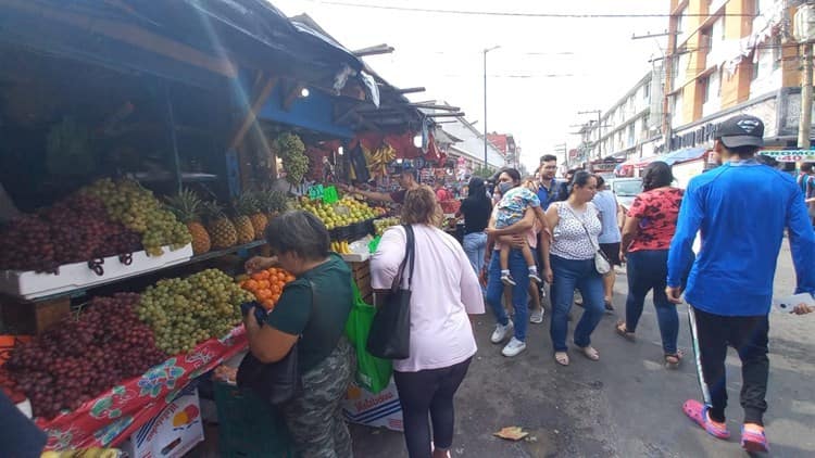 Centro de Veracruz, abarrotado por compras de última hora