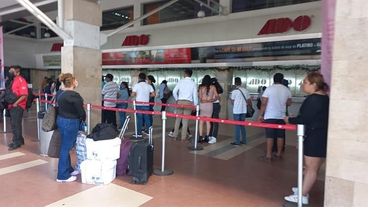 Baja movimiento en Terminal de Veracruz tras Año Nuevo