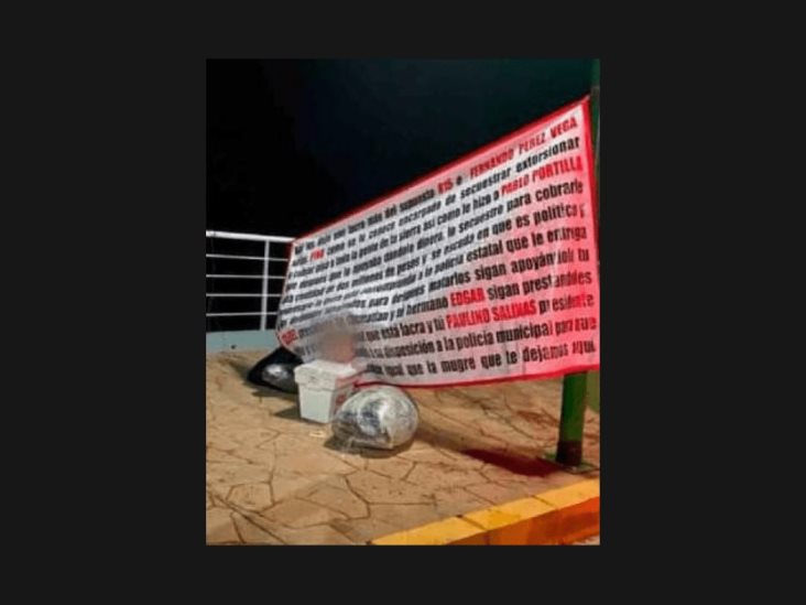 Hallan restos embolsados de comandante policial junto a narcomanta en Espinal
