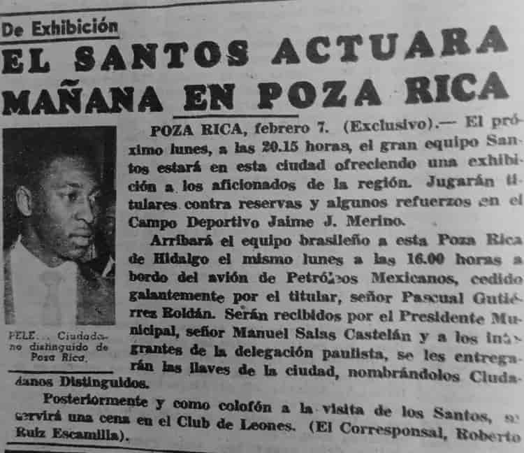 ¿Sabías que Pelé jugó un partido en Veracruz en 1959?
