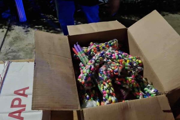 Decomisan 60 kilos de cohetes en zona norte de Veracruz