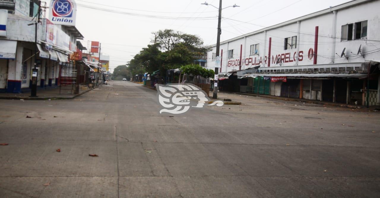 Vacías se observaron las avenidas en el inicio de año