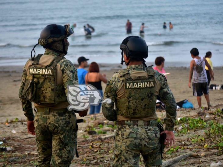 Semar vigila el Malecón de Coatzacoalcos durante inicio de 2023