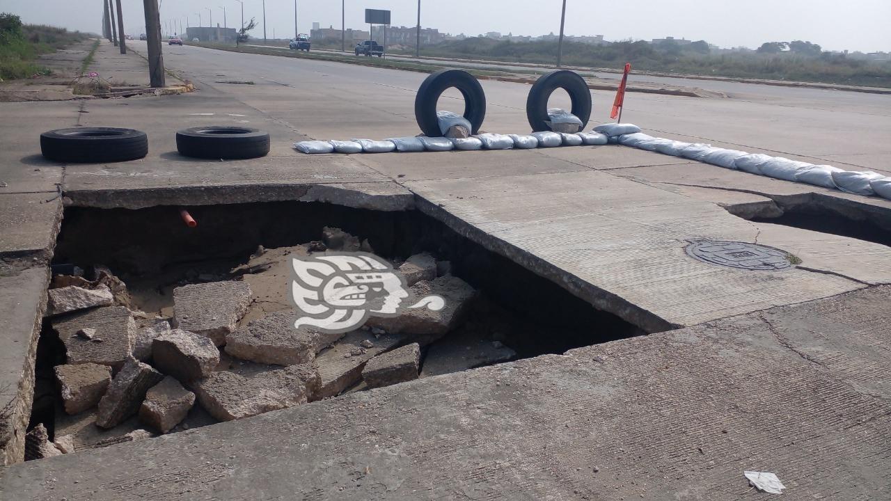 Sin reparar novena etapa del malecón en Coatzacoalcos