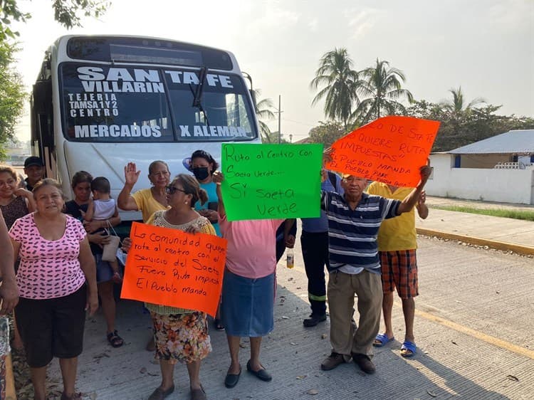 Pobladores de Santa Fe piden salida de la ruta 92 de transporte público; acusan pésimo servicio(+Video)