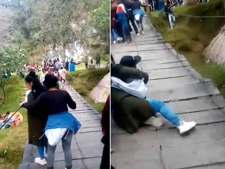 Se desploma puente colgante en Chiapas; al menos 10 heridos (+Video)