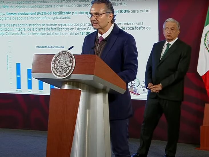 Para 2024, Pemex producirá el 100 % de fertilizantes en el país