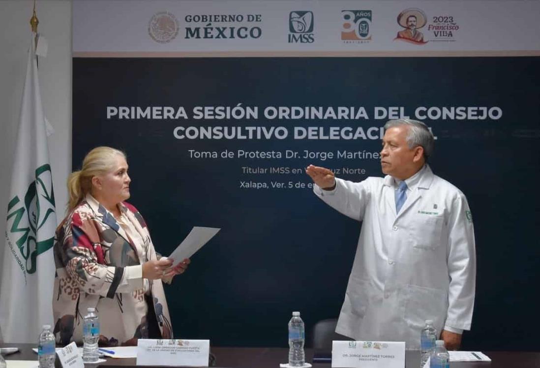 Jorge Martínez toma protesta como representante regional del IMSS en Veracruz Norte