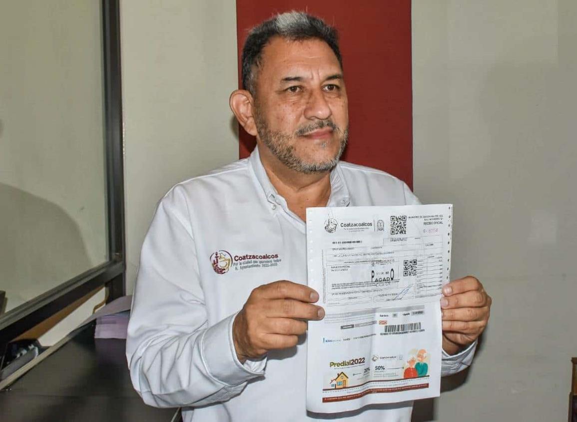 Acude Amado Cruz a realizar pago del predial 2023