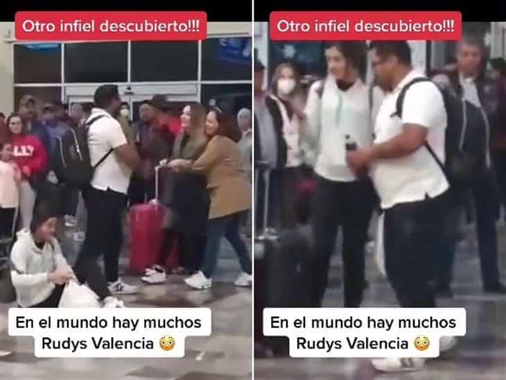 ¡En la movida! Cachan infidelidad en pleno aeropuerto (+Video)