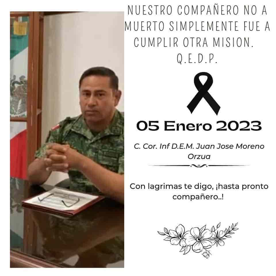 Recuerdan en Tuxpan a excomandante militar asesinado en Sinaloa