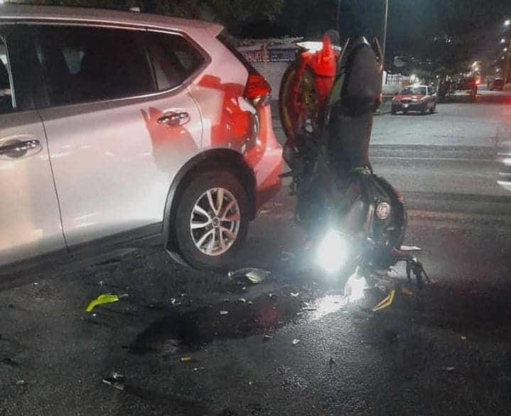 Choque en la Poza Rica-Cardel deja un motociclista gravemente herido