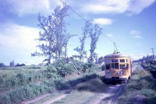 Así era el recorrido del tranvía la ciudad de Veracruz en la época de los 50
