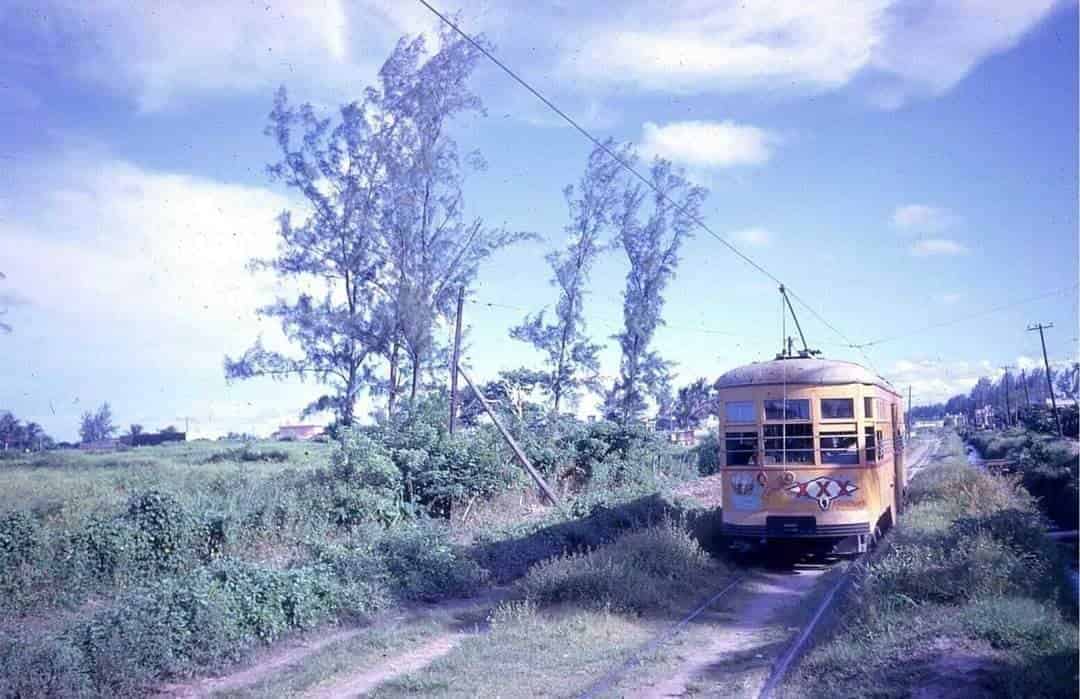 Así era el recorrido del tranvía la ciudad de Veracruz en la época de los 50