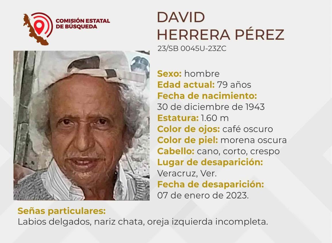 Desaparece persona de la tercera edad en Veracruz