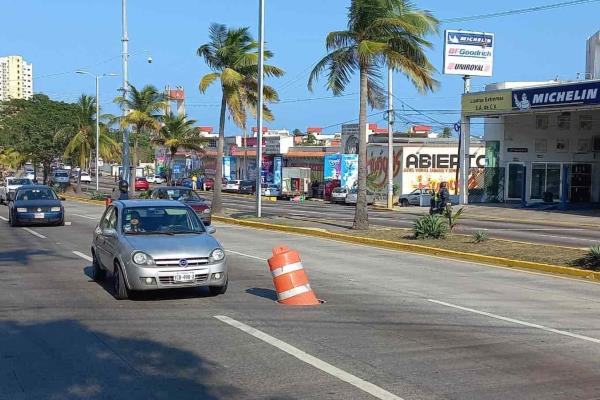 Al fin tapan registro en pleno bulevar Miguel Alemán de Boca del Río