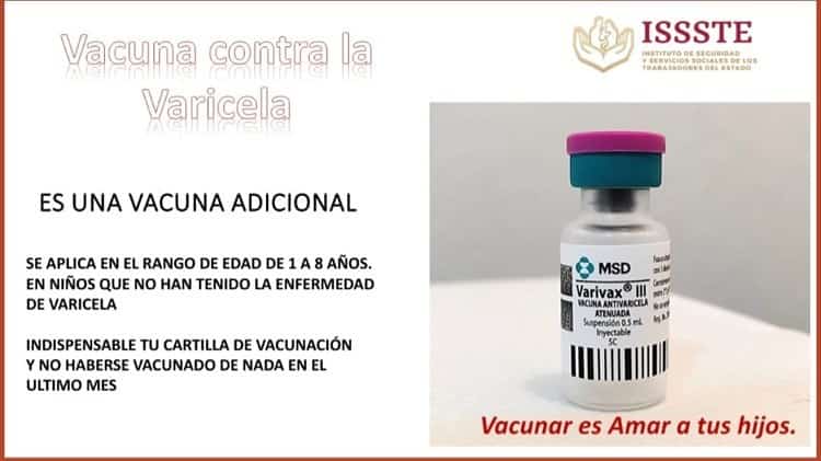 Aplicará ISSSTE vacunas contra hepatitis A y varicela