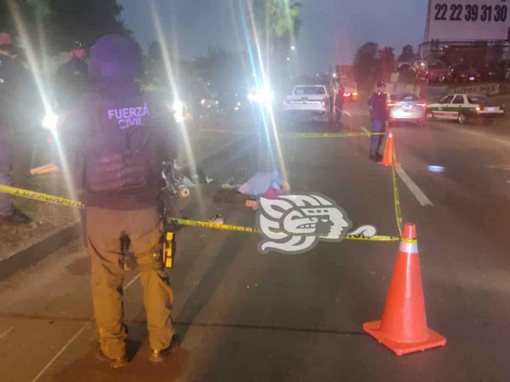 Mujer muere atropellada por una motocicleta en bulevar Banderilla