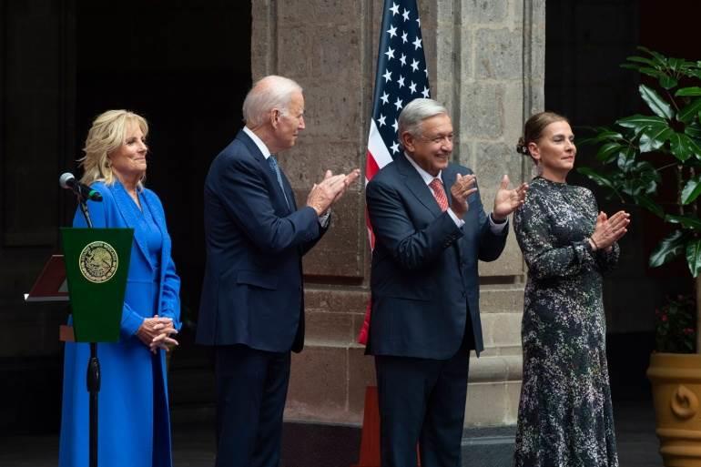 AMLO y Joe Biden se reúnen en Palacio Nacional