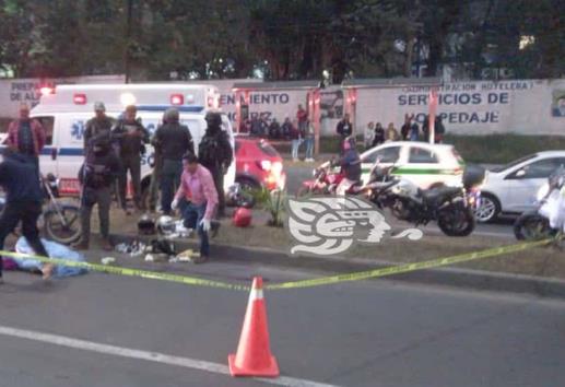 Mujer muere atropellada por una motocicleta en bulevar Banderilla