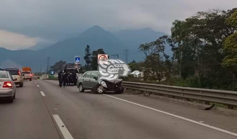 Accidente en la autopista Córdoba- Puebla genera movilización policiaca