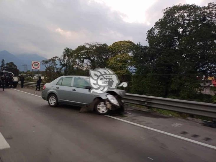 Accidente en la autopista Córdoba- Puebla genera movilización policiaca